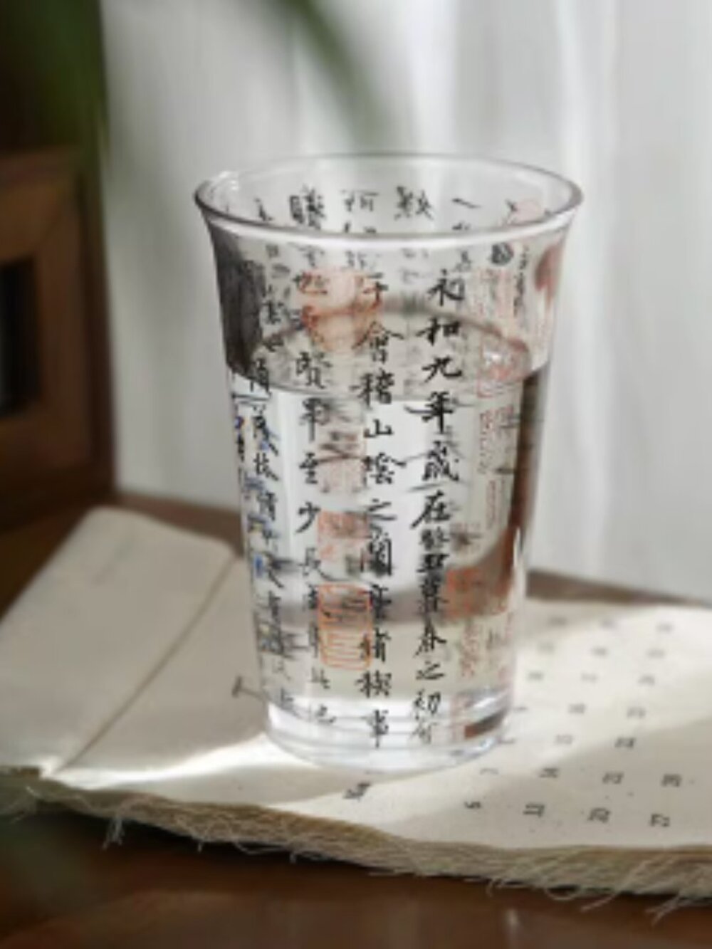 Lanting Sequence Calligraphy Glassware Set - Picture 4 of 11